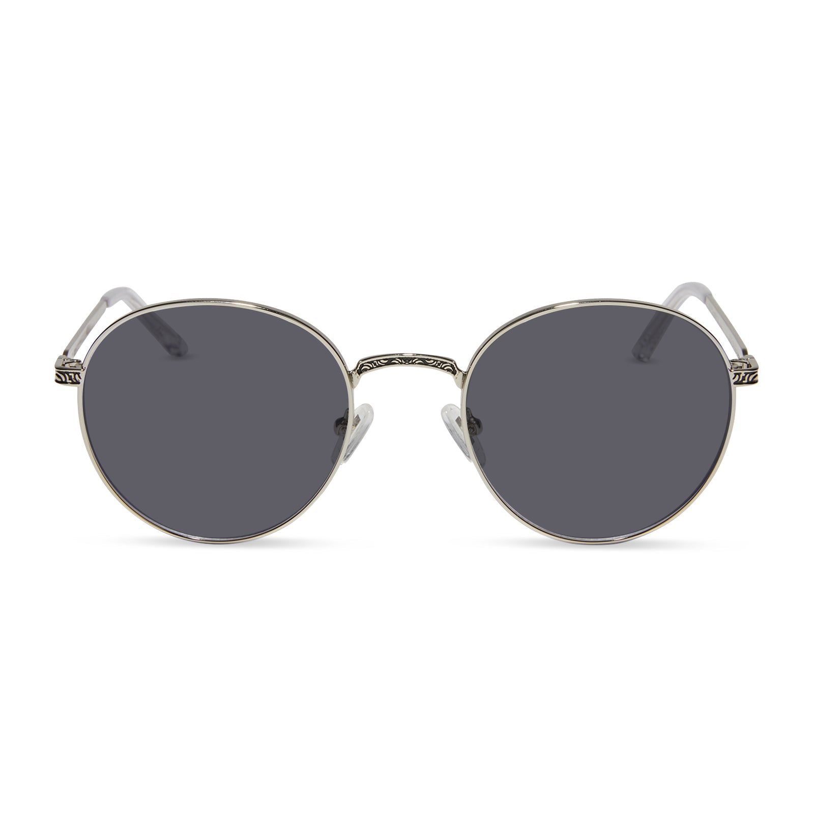 star wars x diff eyewear mace winduâ„¢ï¸ prescription sunglasses with space oxidized steel metal frame front view