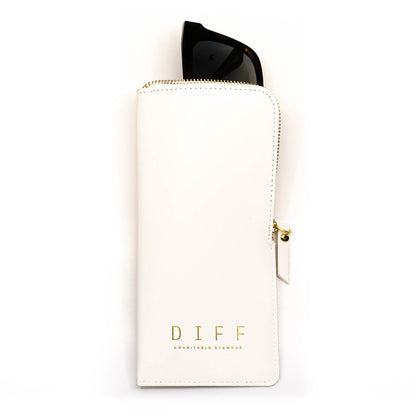 SOFT SIDE ZIPPER CASE - WHITE